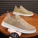 Men's Shoes Summer Breathable Mesh Slip On Sneakers Trendy All Match Non Slip Casual Deodorant Mesh Shoes Men_vogvips.com