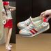 2025 Little White Shoes Women's Summer New Korean Version Ins Female Students Leisure Sports Versatile Board Shoes Street Shot W6010_vogvips.com