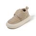 Kids' Fleece-Lined Winter Boots – Soft Sole, Non-Slip, Neutral Colors (Khaki/Black), Sizes 15-25 (11.5-16cm Insole)_vogvips.com
