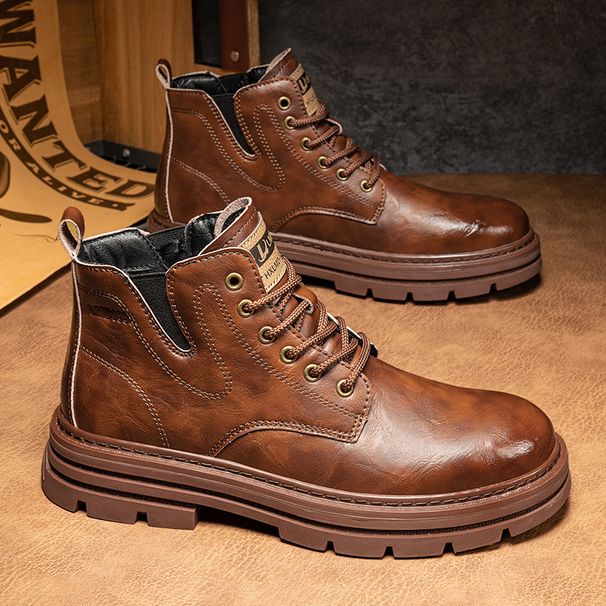 European Warm Series Martin For Men New Autumn Winter British American Style High-End Casual Sports Thick-Soled Wear-Resistant High-Top Work_vogvips.com