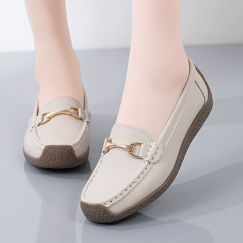 New Bean Shoes Women's Non-slip Slip-on Casual Small White Shoes_vogvips.com
