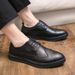 Euro Step Men's Large Size Brogue Thick-Soled Fashion British Style Casual Leather Shoes Trendy Shang Xuheng 2nd Quarter_vogvips.com