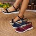 2026 New Women Sexy Summer Platform Wedges Female Shoes Fashion Buckle Strap Round Toe Solid Color Sandals_vogvips.com