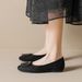 Sheepskin In Stock, Square Buckle, Hidden Heel, Shallow Mouth Slip-On Shoes For Women, French Style, Soft, New Spring_vogvips.com