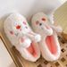 Fluffy For Women Winter Home Indoor Warm Slippers Soft Adorable Cute Rabbit Cartoon Couple Cotton Shoes_vogvips.com
