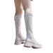 Wide Tube Thick Leg Hollow Mesh Summer Plus Size Women's Shoes 41 To 43 Internet Celebrity Over-the-Knee Long Boots 42_vogvips.com