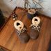 4cm Height Increase Round Toe Snow Boots For Women With Turn-down Collar Lace-up, Cute And Ugly Short Boots,_vogvips.com