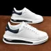 Mens Black Casual Shoes With Gold Heel Logo Outdoor Sport Tennis Unisex Mesh Shoes Air Cushion Sole Daily Outfit_vogvips.com
