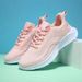 Women's Cross-Border Wholesale Autumn Style Flyknit Lightweight Breathable Running Thick Sole Comfortable Simple Casual_vogvips.com