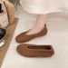 Women's French Style Openwork Woven Mary Jane Flat Shoes Soft Flat Espadrilles for Spring/Summer 2026 Skirt Friendly_vogvips.com