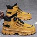 Labor Insurance Men's Shoes High-top Tooling Shoes Men's Style Retro Short Boots Thick-soled Martin Boots Men's Trend_vogvips.com