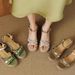 Retro Soft Leather Thick-Soled High-Heeled Open-Toe For Women, 2025 Summer New Style, Woven Color-Block Chunky Heel_vogvips.com