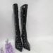 Women's High Top Breathable Sandals with Stiletto Heels Versatile Style Big Eye Design Over-the-Ankle Rubber Sole Cowboy Boots_vogvips.com