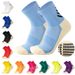 Men's Anti-Slip Football Socks With Terry Cushion – Moisture-Wicking & Breathable For Training & Matches Heat Bonded Soccer Socks_vogvips.com