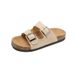 Women's New Thick-soled Slippers For Spring And Autumn, Lazy Home Half-slippers, French Sweet And Fashionable Outdoor Cork_vogvips.com
