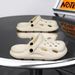 Men's Stylish Beach Sandals Cross Border Popular Versatile Clogs with Thick Soles Breathable EVA Soft Soles And Closed Toe_vogvips.com
