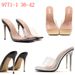 MS Women's Sexy High Heel Sandals - Open Toe Party Shoes With Comfortable Rubber Sole, Available In Black/Silver/Gold (Sizes 36-42)_vogvips.com