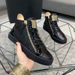 Autumn Winter Mid-Top Cowhide Comfortable Hairstylist Casual Sneakers Side Zipper Versatile Trendy Brand Lace-Up Genuine_vogvips.com