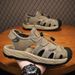 Large Size Men's Sandals Summer Men's Hollow Breathable Sandals Outdoor Casual Closed-Toe Beach Shoes_vogvips.com