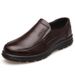 Genuine Leather Shoes Men Flat Fashion Men's Casual Brogues Shoes Brand Male Footwear Soft Comfortable Black ZH740_vogvips.com