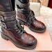 New Home Mid-Calf Martin Women Thick Heel Buckle Vintage Western Cowboy Long Fashion Boots_vogvips.com