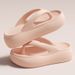 Summer New EVA Thick Sole 4cm Flip-Flops For Women, Outdoor Wear, Height Increasing, Soft Sole, Non-Slip, Toe-Post_vogvips.com