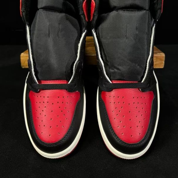 New Pure Original High Top Red Toe Obsidian North Carolina Blue Black Orange Shattered Buckle Qiao 1 Sports_vogvips.com