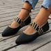 European And American Cross-border Fashion Fly-knit Mesh Lace-up Striped Trendy Shoes, Breathable Casual Plus-size_vogvips.com