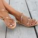2026 New Summer Plus Flat Flower Toe-Loop Sandals European And American Style Rhinestone Beach Women's Size 43_vogvips.com