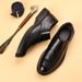New business formal inner height-raising leather shoes for men light pointed toe cover shoes_vogvips.com
