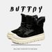 BUFFNY Winter Snow Boots For Men - Waterproof Slip-Resistant Platform Boots With Faux Fur Lining, Chunky Heel & Casual Style (Black, Chestnut, Gray)_vogvips.com