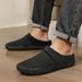 Winter Warm Plush Couple Thick Sole Home Indoor Slippers Outdoor Waterproof Non-slip Men Shoes Flat Footwear_vogvips.com