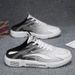 Canvas Summer Versatile Slip-On Breathable Casual Cloth Backless Half Slippers Men's Trendy Shoes_vogvips.com