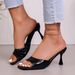 Summer New European And American Sexy Leopard Print Square Toe Stiletto Heel Mules Women's Casual Plus Size Party Shoes_vogvips.com