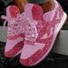 New Women Athletic Shoes Sequins Plus Size Bling Sneakers Outdoor Flat Heel Round Toe Sport Casual Walking Shoes C0130_vogvips.com