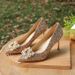 Niche High Heels New Champagne Gold Not Tired Foot Crystal Single Shoes_vogvips.com