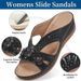 Women's Shoes Large Size Summer New Round Head Flower Hollow Breathable Leisure Flat Bottom Wedge Heel Sandals_vogvips.com