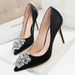 Fashion Women S Luxury Rhinestone Pointed High Heels For Elegant Wedding Shoe Designer Shoes Zapatos Mujer_vogvips.com