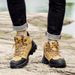 High-top Boots Women Comfortable Casual Lace-up Anti-slip Outdoor Hiking Shoes Men Breathable Thick-soled Ankle Boots Men_vogvips.com