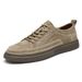 Men's Shoes Casual Board Shoes Men's Sports Casual Shoes Breathable Matte Suede Pigskin Shallow Mouth Round Head Shoes_vogvips.com