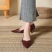 European And American Fashion Single Niche Design Cross Strap High Heels Women's Autumn New Style Elegant Sexy Black_vogvips.com