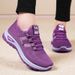 Women Casual Sports Breathable Lightweight Sneakers Anti-slip Flats Outdoor Running Walking Female Vulcanized Shoes_vogvips.com