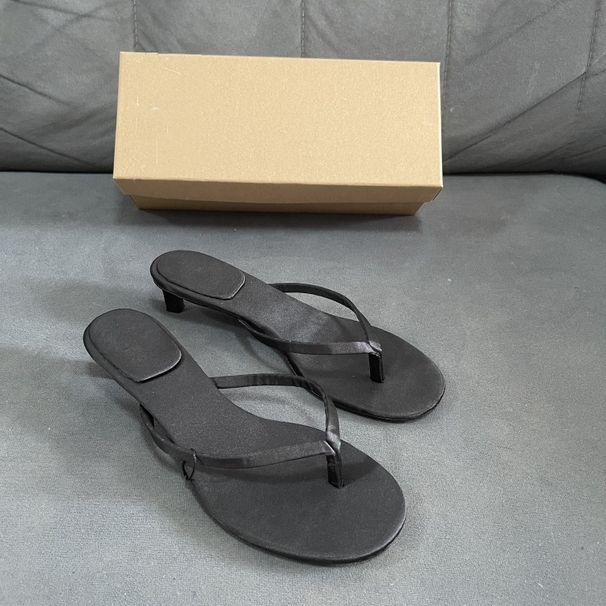 Spanish French Style Cat Heel Flip-Flops For Women, Outdoor Wear, Summer 2024 New Casual Versatile Vacation Travel Toe_vogvips.com