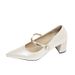 Miss Binli's 2026 Spring Bestseller: Mocha Brown Small Gold Bar High Heels, Pearl White Versatile High-End Fashion_vogvips.com