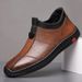 European Warm Series Autumn New Single Cotton Leather Surface Slip-On Lazy With Fleece Lining, Thickened And Warm Casual Men's Shoes_vogvips.com