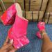2025 Summer New Fish Mouth Slippers For Women, Coarse Heel, Thick Bottom, Large Size, One Word Square Head, High Heels,_vogvips.com