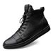 High-top Board Shoes Men's Shoes Sports Boots Top Layer Cowhide Leather Shoes Large Size_vogvips.com