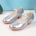 2026 2025 Heels Girls' High New White Princess Leather Children's Performance Student 25-40 Kids Dance Shoes Size 5 Girl_vogvips.com