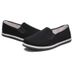 Low-top Flat-soled Old Beijing Cloth Shoes, Simple Solid-color Cloth Shoes, Casual One-pedal Lazy Round Canvas Shoes_vogvips.com