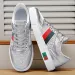 Women's Silver Monogram Luxury Up Skate Shoes Autumn New Casual Trendy Versatile Flat Lace Up Men's Sports Sneakers_vogvips.com
